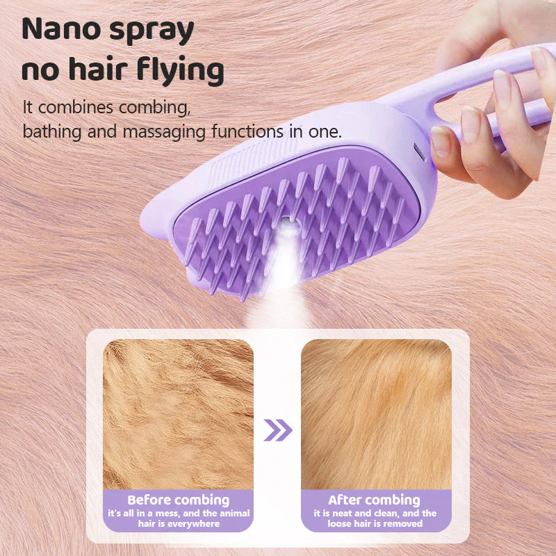 🔥Last Day Promotion 49% OFF🔥Spray defur comb with No-Rinse shampoo for Pet Bathing